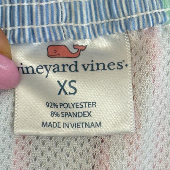 Vineyard Vines Swim Trunks Shorts Mens XS Lined Striped Preppy Beach Vacation - Picture 11 of 12